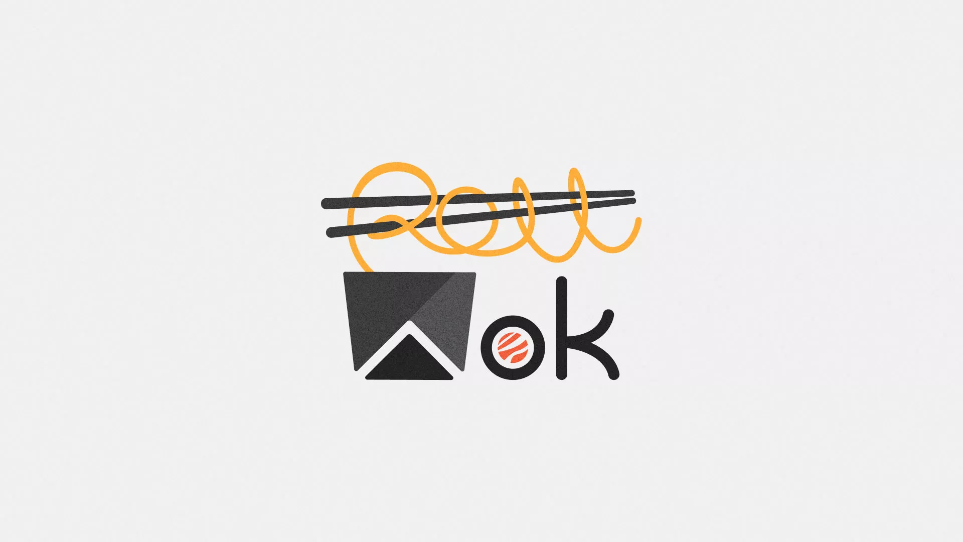 Разработка логотипа суши-бара «Roll Wok Club» в Черняховске